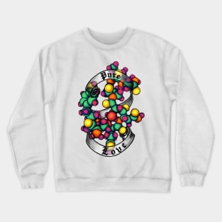 Pure Love: Oxytocin Molecule Crewneck Sweatshirt